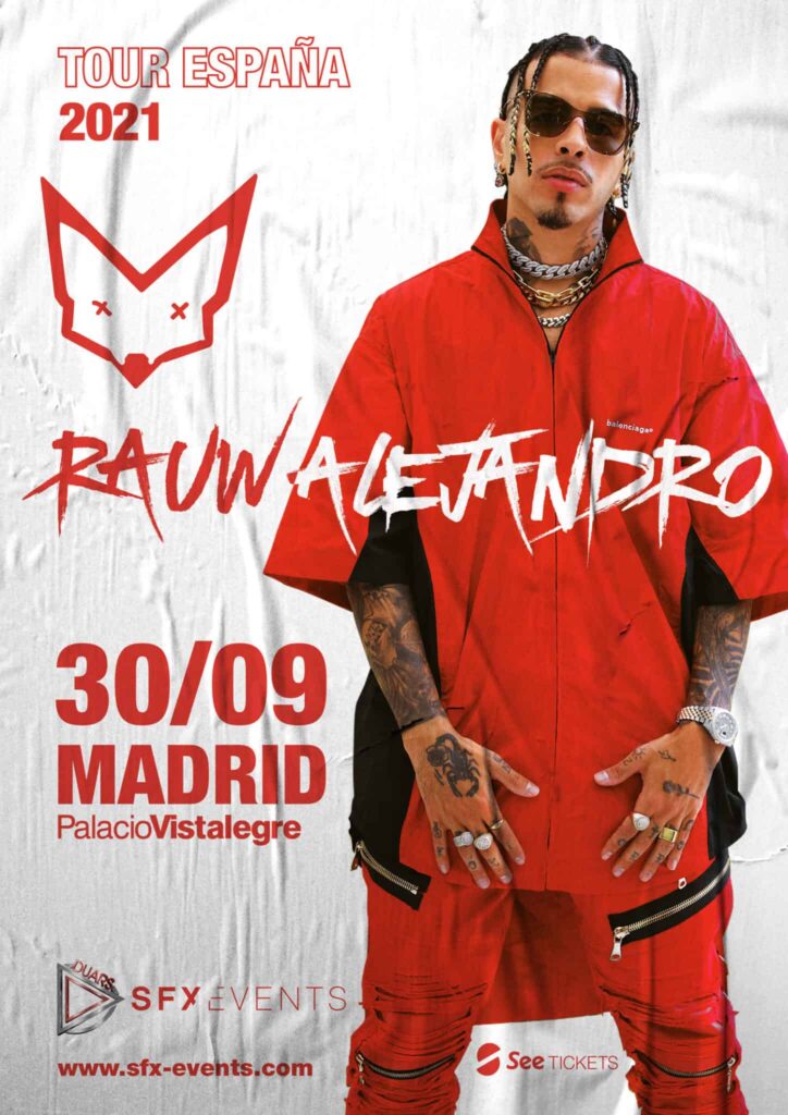 Rauw Alejandro Tour 2021 Palacio Vistalegre